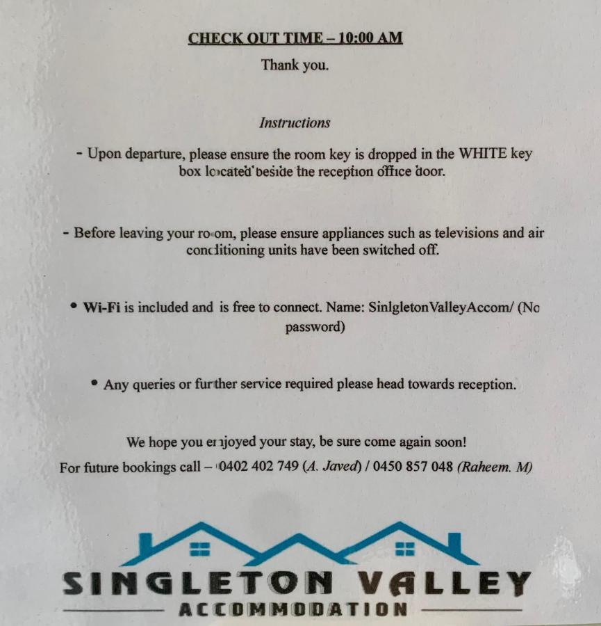 Singleton Valley Accommodation Esterno foto